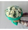Букет из хризантем «Мятная зефирка»