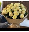 Букет из 25 роз «Карамель»