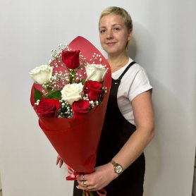 Красная Афродита от интернет-магазина «Цветы для души» в Новосибирске