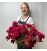 9 кустовых роз «Дольче вита», 60 см