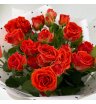 Красные кустовые розы «Малиновка» 1