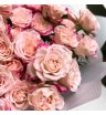 Розовые кустовые розы «Пудра» 2
