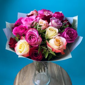 Монобукет роз «Нежность» от интернет-магазина «Цветы для души» в Новосибирске