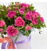 Цветы в коробке «Розовый вальс» 1