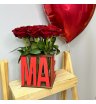 Комбо - предложение «Маме» с красными розами 1